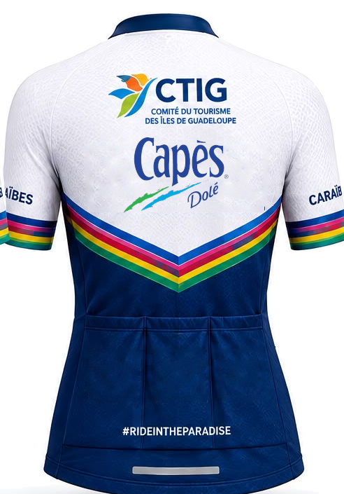 Maillot officiel homme Gran Fondo Caraïbes, vue de dos
